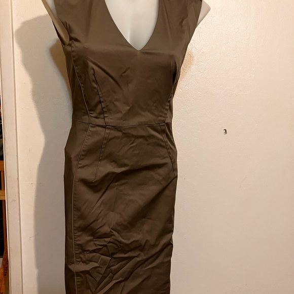H & M Elegant Brown Sleeveless cocktail Dress size 10 nwot - Picture 2 of 9